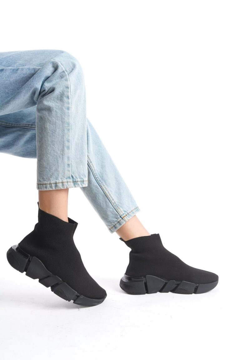 Kadın Çorap Sneaker Hafif Kalın Taban Günlük Slip On Trend Spor Ayakkabı - Görsel 2