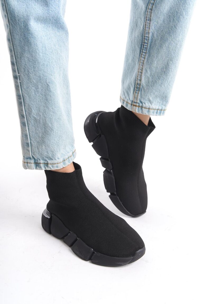 Kadın Çorap Sneaker Hafif Kalın Taban Günlük Slip On Trend Spor Ayakkabı - Görsel 3