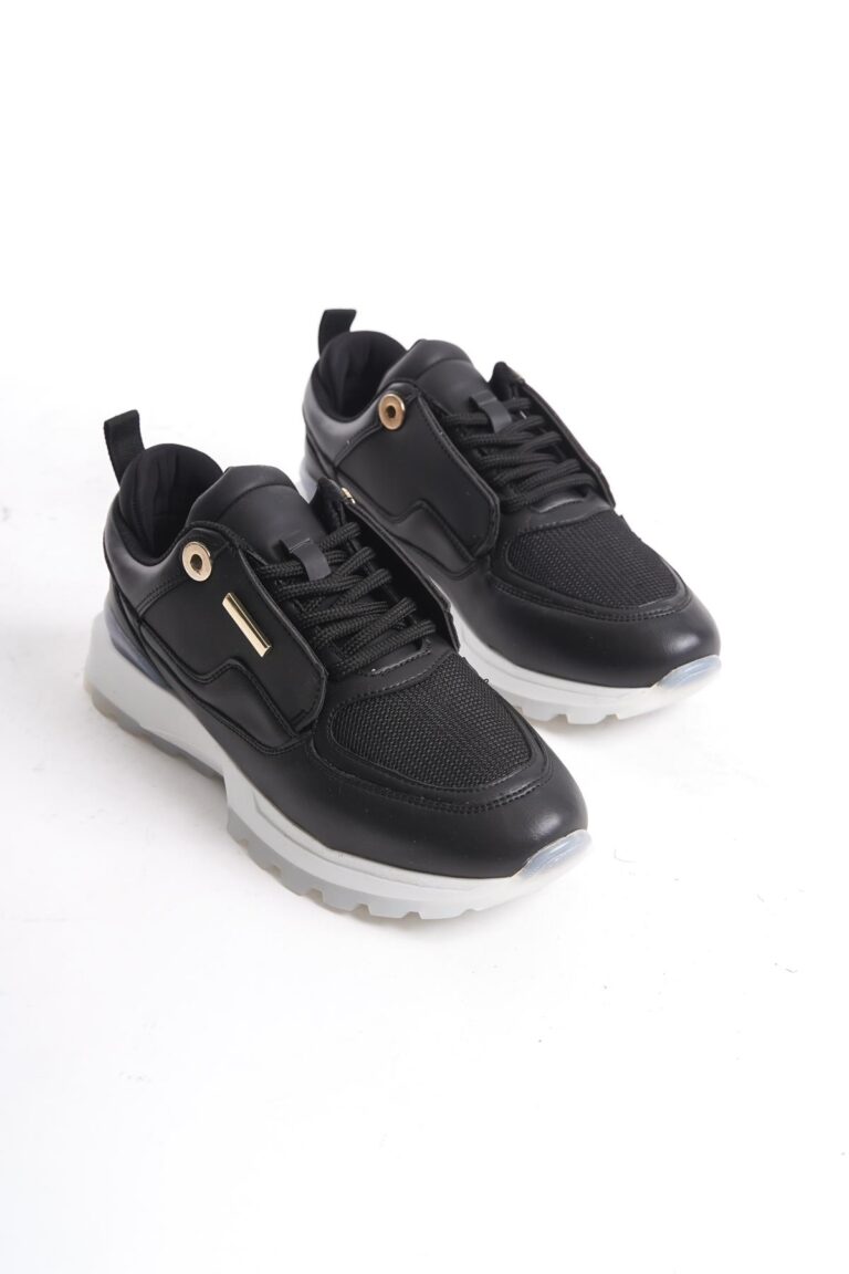 Kadın Rahat Taban Sneaker Bağcıklı Trend Günlük Tam Kalıp Spor Ayakkabı - Görsel 4