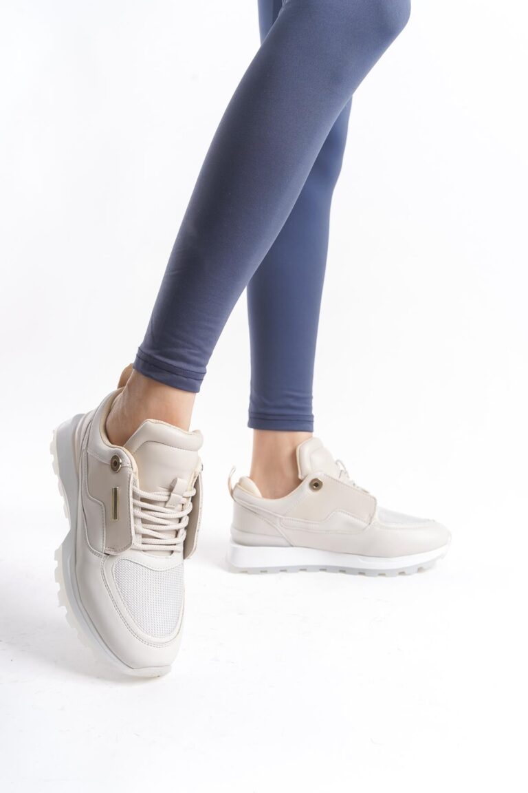 Kadın Rahat Taban Sneaker Bağcıklı Trend Günlük Tam Kalıp Spor Ayakkabı - Görsel 2